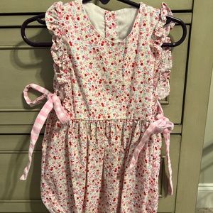 Smock monkey romper